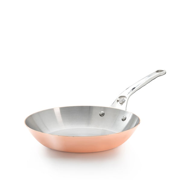 De Buyer Prima Matera - Padella a induzione rotonda, diametro 20 cm, in rame e acciaio inox
