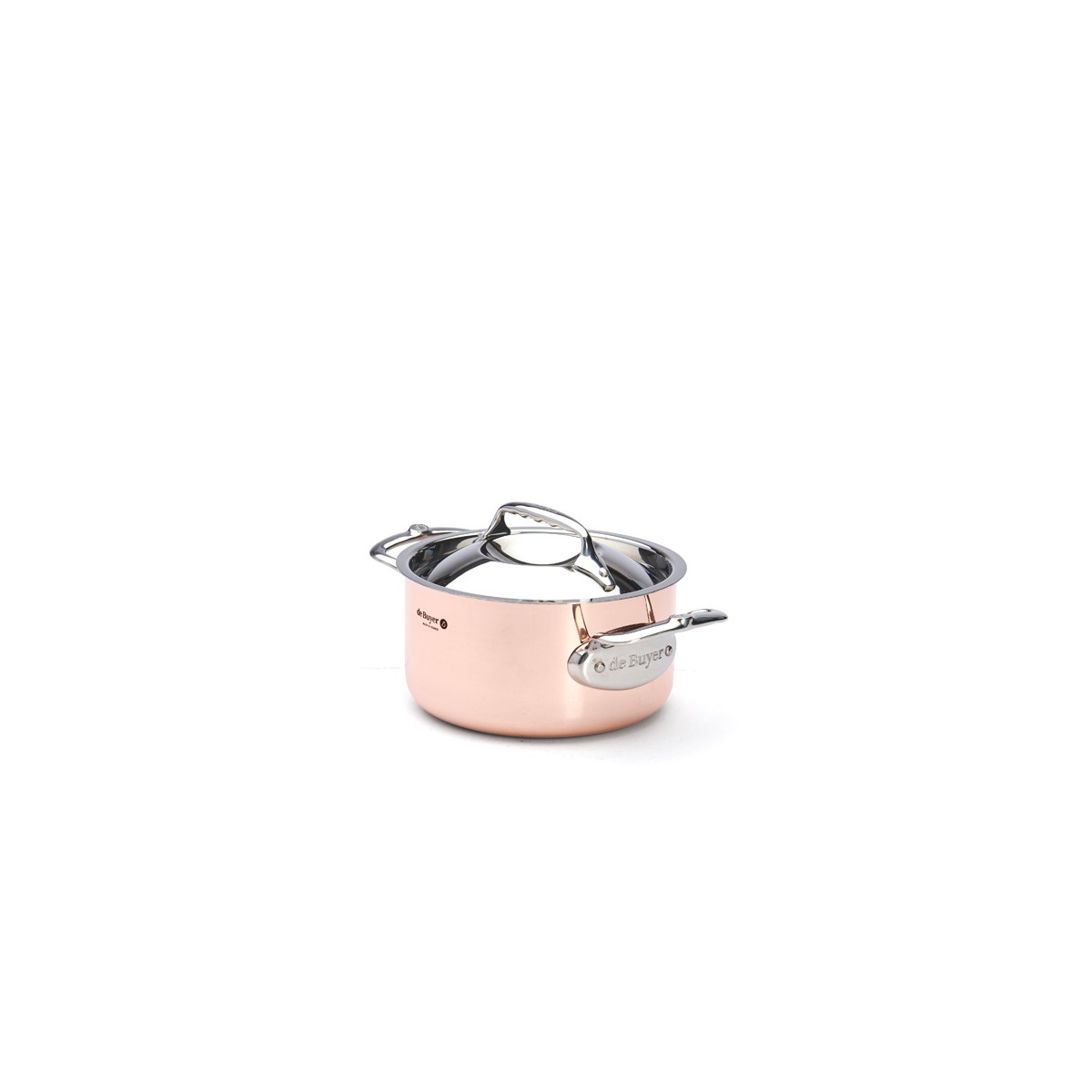 de Buyer 6242.16 padella 1,8 L Rotondo Rame, Acciaio inox