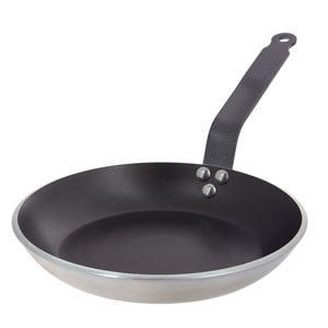 De Buyer Padella Tonda Antiaderente Choc Resto Induction 28 cm - Manico Resistente e Compatibile con Induzione