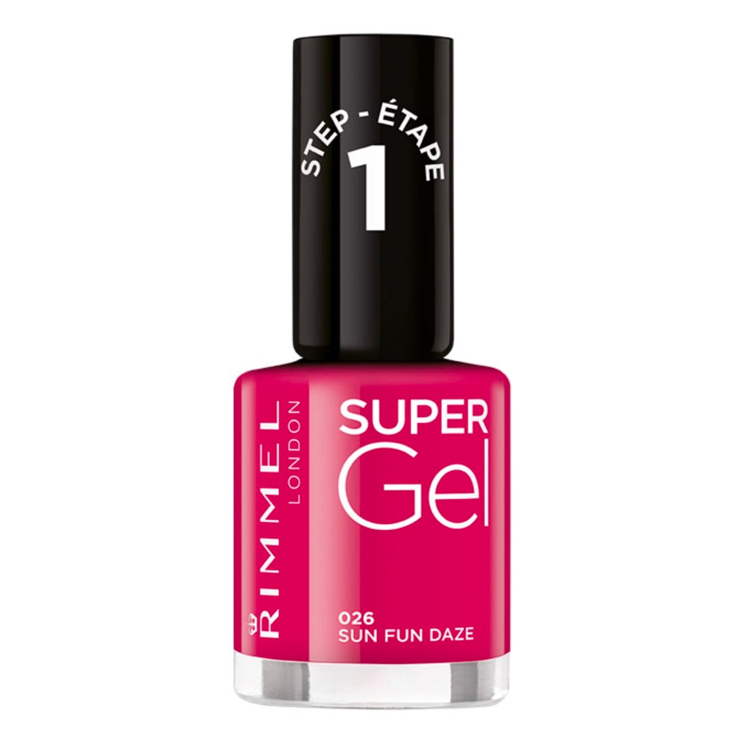 Rimmel Super Gel Smalto Gel per Unghie 12 ml - Tonalità 026 Sun Fun Daze, Lunga Tenuta e Brillantezza Assoluta