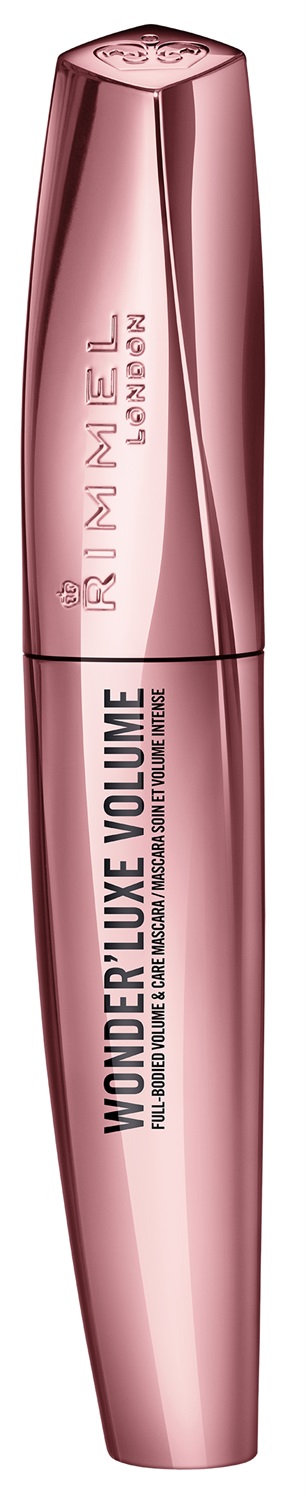 Rimmel Wonder'luxe Volume Mascara 001 Black - 11 ml, Volumizzante e Rinforzante con Oli Preziosi