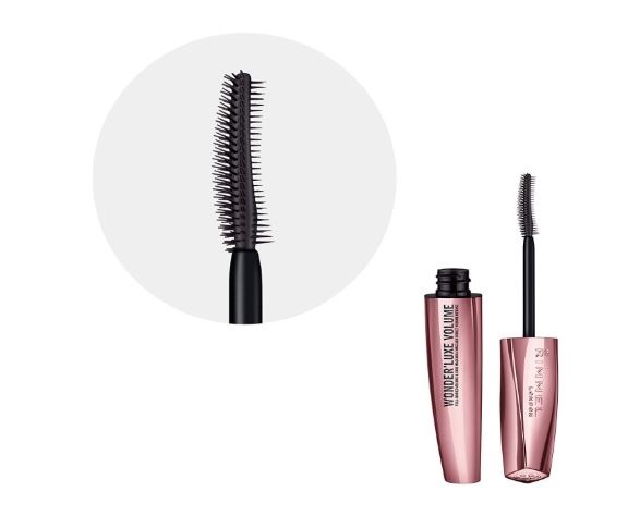 Rimmel Wonder'luxe Volume Mascara 001 Black - 11 ml, Volumizzante e Rinforzante con Oli Preziosi