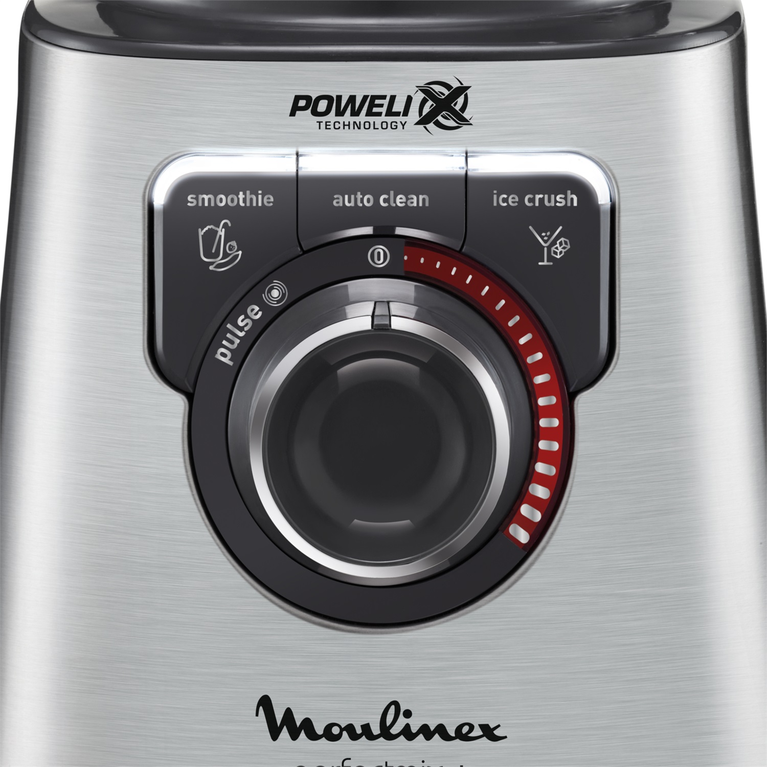 Moulinex LM811D PerfectMix Frullatore Tritatutto Elettrico 1200W, Capacità 2L, Tecnologia Powelix, 3 Programmi, Vaso in Vetro Termoresistente