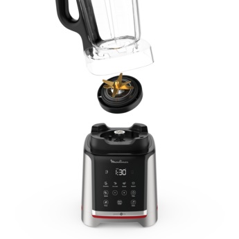 Moulinex InfinyMix Frullatore da Tavolo 1600 W in Plastica Titanio con Ciotola da 1,75 L e 5 Programmi Automatici