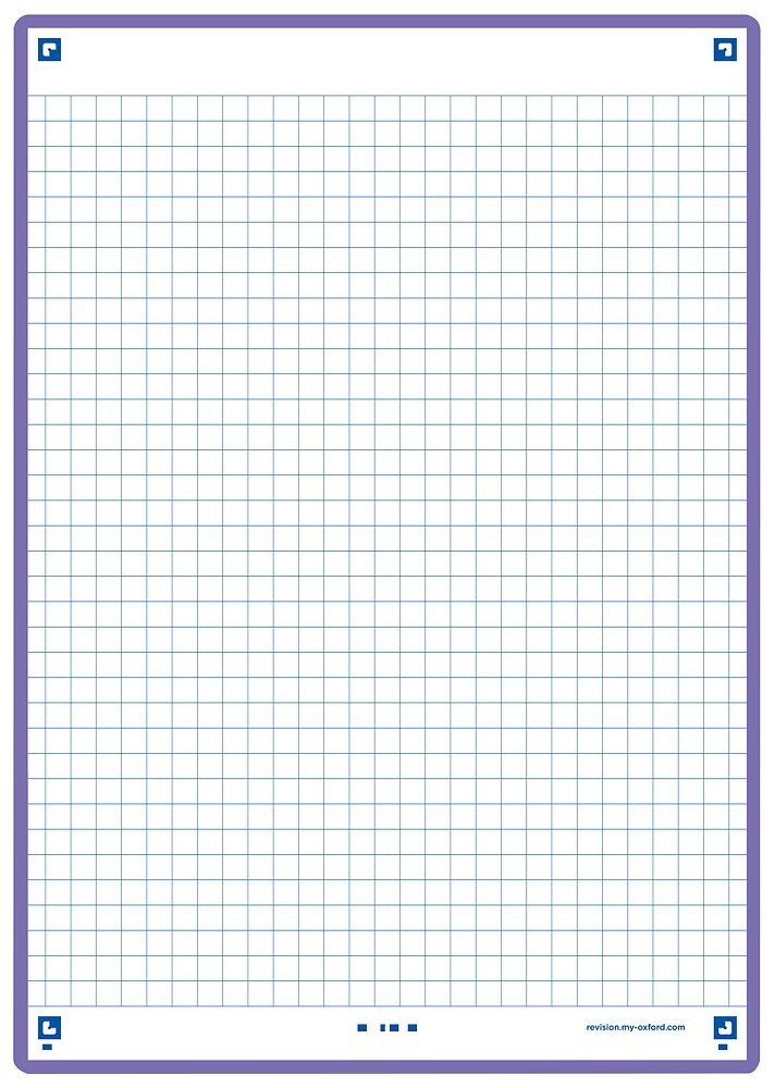 Oxford Revision 2.0 - 50 Cartoncini Bristol A5 Viola a Quadretti Fronte/Retro