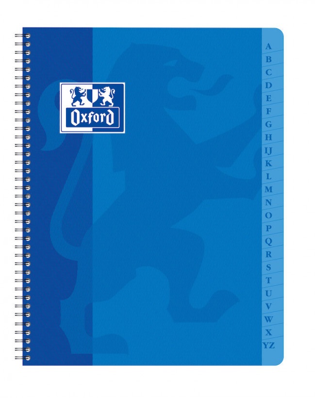 Oxford Notebook A5 Spirale - 180 Pagine Quadretti 5x5, Copertura Lavabile
