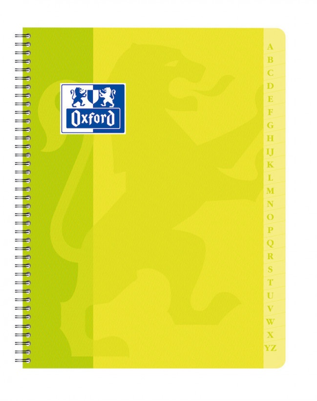 Oxford Notebook A5 Spirale - 180 Pagine Quadretti 5x5, Copertura Lavabile