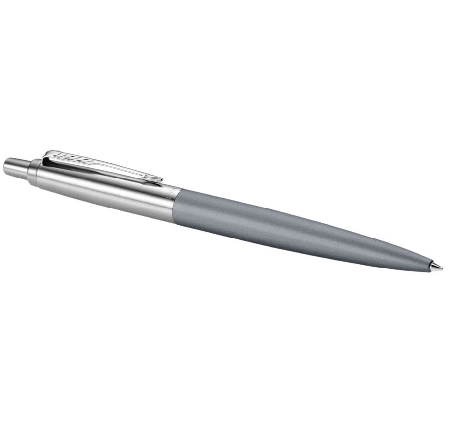 Parker Jotter XL Penna a Sfera Cromata Matte Grey, Punta Media, Inchiostro Blu, Confezione Regalo