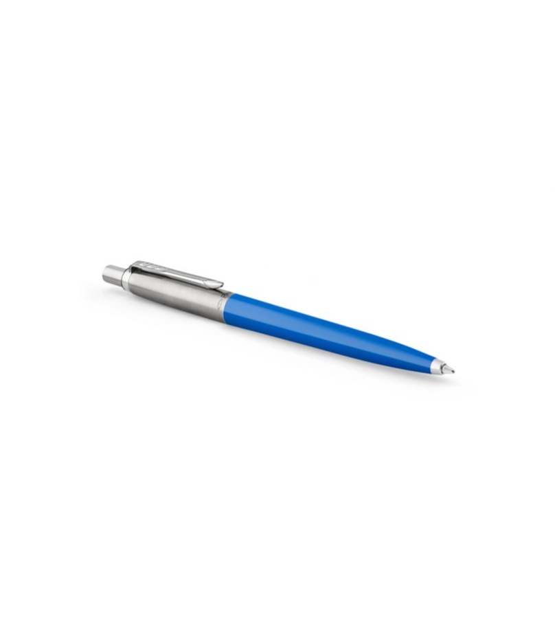 Parker Jotter Original Penna a Sfera Blu - Fusto in Plastica, Punta Media, Inchiostro Blu, Confezione da 1
