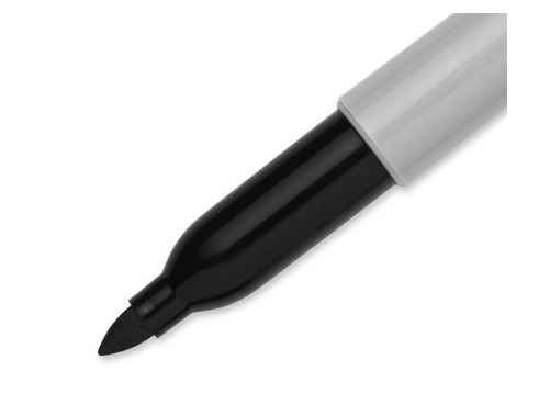 Sharpie Marcatore Permanente Nero Punta Conica 1,0 mm - Confezione da 24 Pezzi