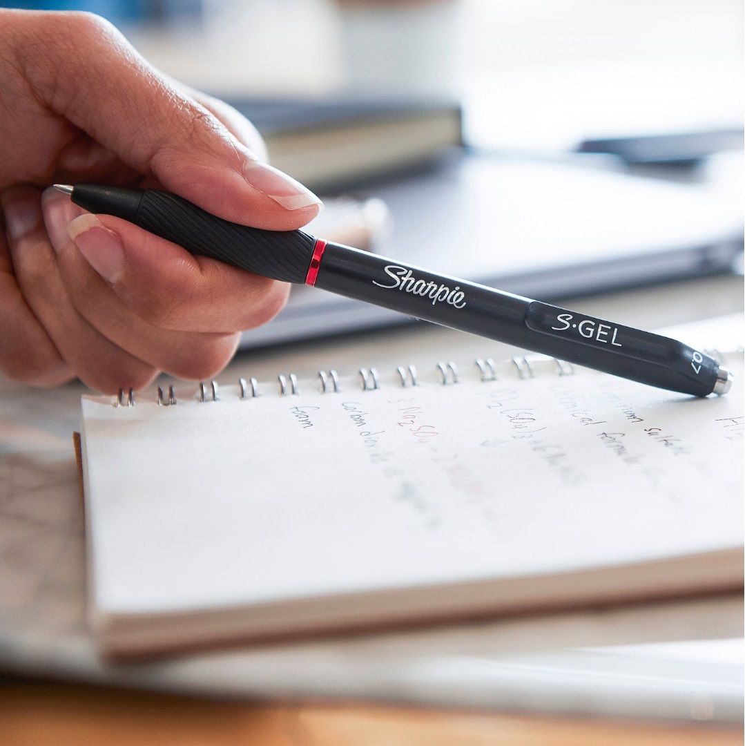 Sharpie Penna Gel a Scatto 0,7 mm Blu - Conf. 12 Pezzi - Inchiostro Anti-sbavature e Anti-macchia