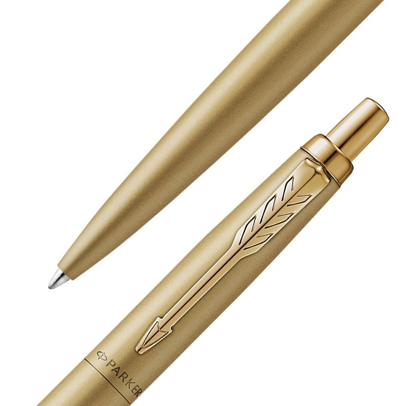 Parker Jotter XL Penna a sfera Oro Monochrome Punta Media Inchiostro Blu - Confezione Regalo