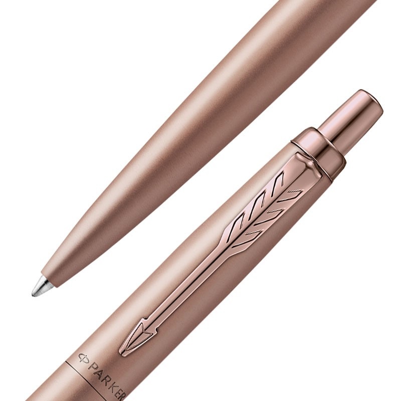 Parker Jotter XL Penna a sfera retrattile punta media inchiostro blu oro rosa monochrome con finitura mattata - Confezione regalo