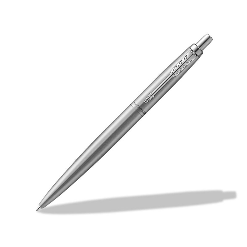 Parker Jotter XL Penna a sfera in Acciaio Inossidabile Monochrome Punta Media Inchiostro Blu - Confezione Regalo