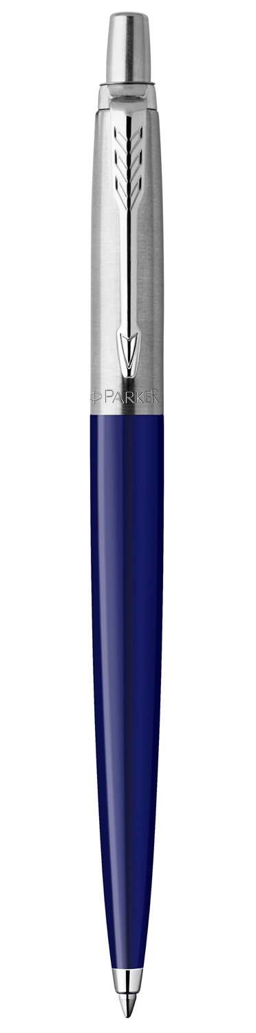 PARKER Jotter Original Penna a sfera Blu Navy Punta Media con Clip in Acciaio Inox - Ricarica G2