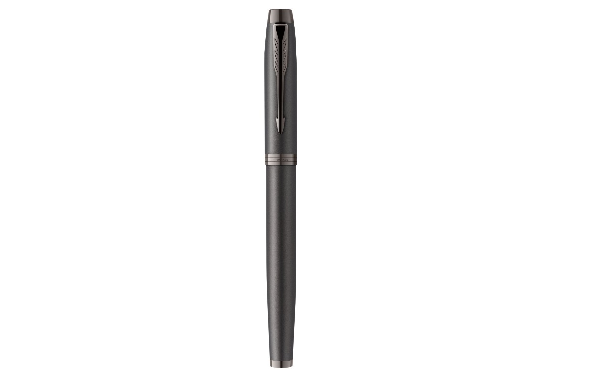 PARKER Penna roller IM Monochrome Bronzo PVD Punta Fine in Acciaio Inossidabile con Inchiostro Nero - Confezione in Astuccio Regalo