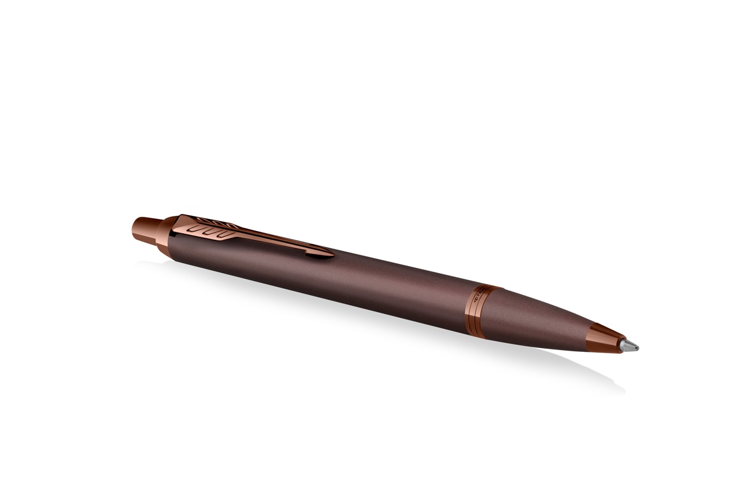 Parker IM Monochrome Penna a Sfera Blu - Finitura Burgundy, Punta Media, Confezione Regalo