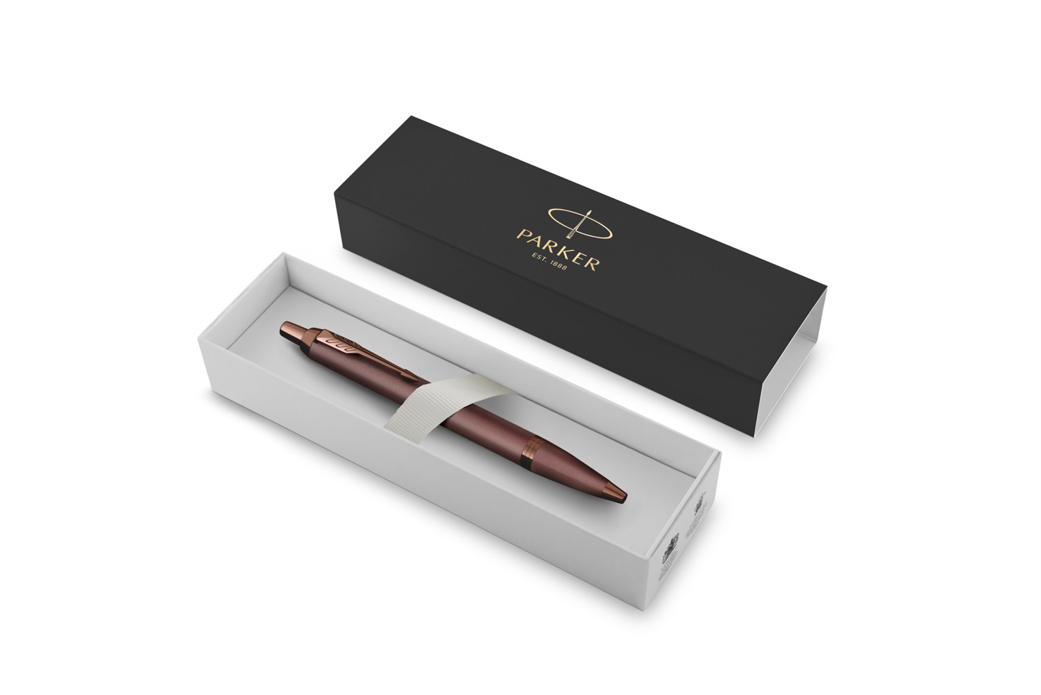 Parker IM Monochrome Penna a Sfera Blu - Finitura Burgundy, Punta Media, Confezione Regalo