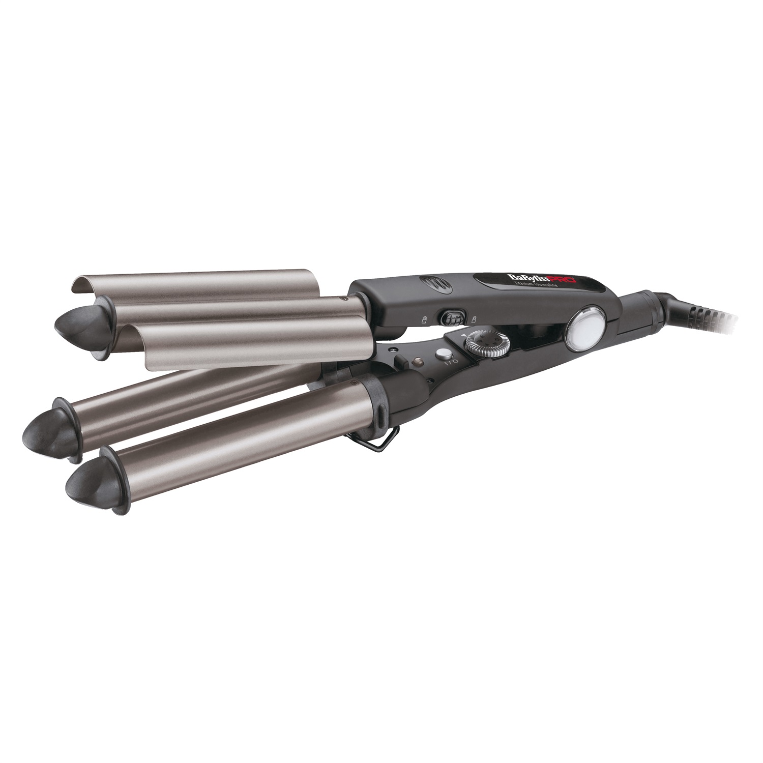 BaByliss BAB2269TTE Ferro Arricciacapelli Triplo Cilindro Titanio-Tormalina 140°C-220°C 125W Cavo 2,7m