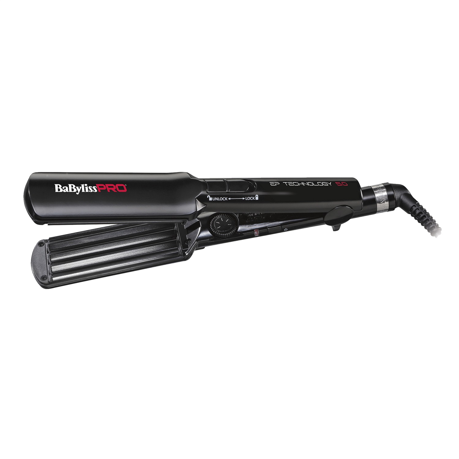BaByliss PRO Piastra per Capelli Ep Technology 5.0, Dual Voltage, 50 W, 38 mm