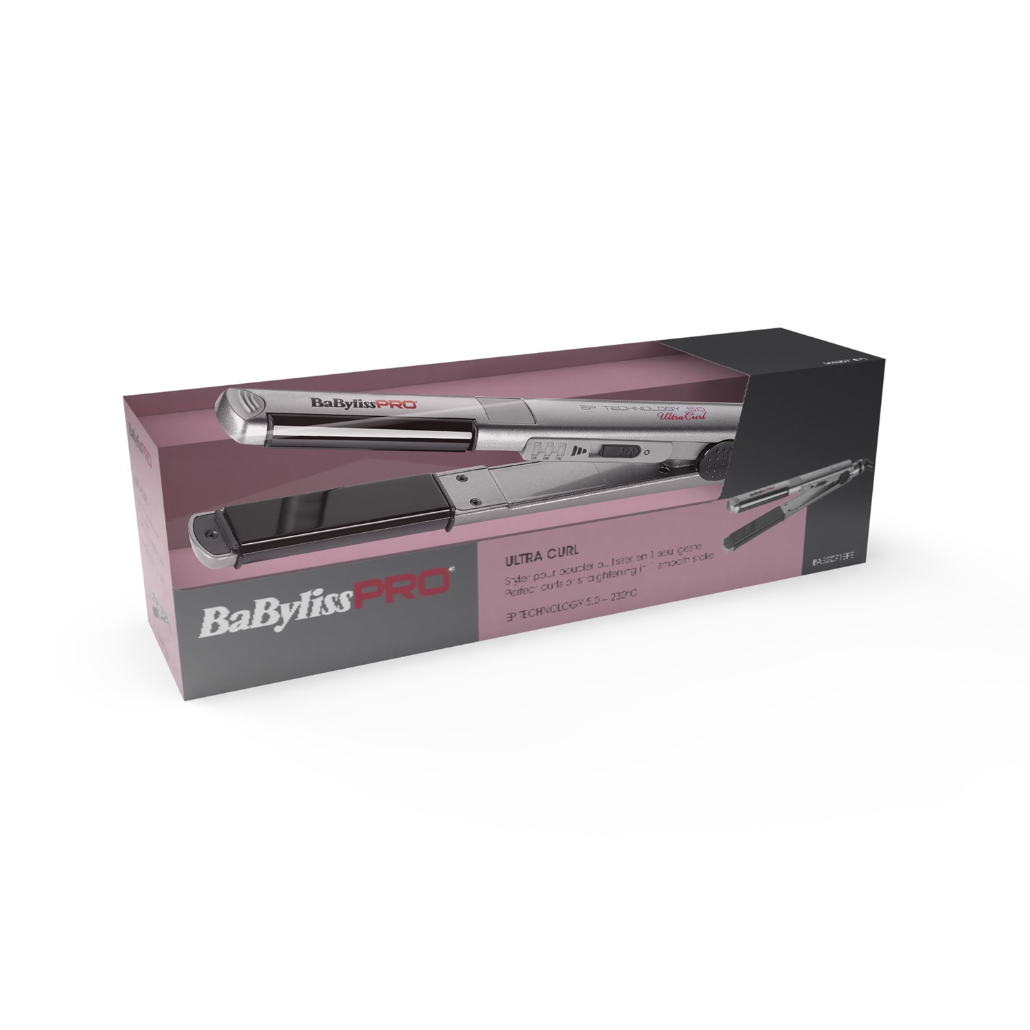 BaByliss Ultra Curl Styler 2071EPE 25mm - Piastra per capelli con EP Technology 5.0, 40 W, Cavo 2,7 m