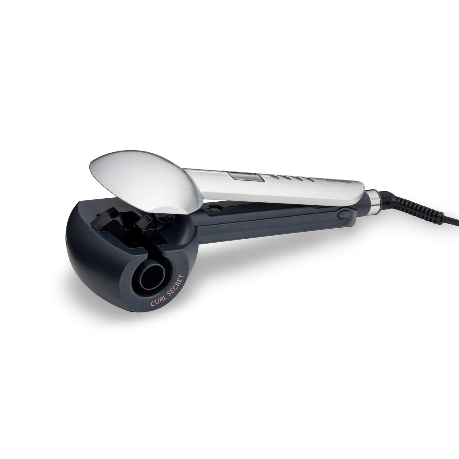 BaByliss Curl Secret C1600E Arricciacapelli Automatico con Cilindro in Ceramica, 6 Temperature, 3 Direzioni del Riccio, Funzione Ionica e Riscaldamento Rapido
