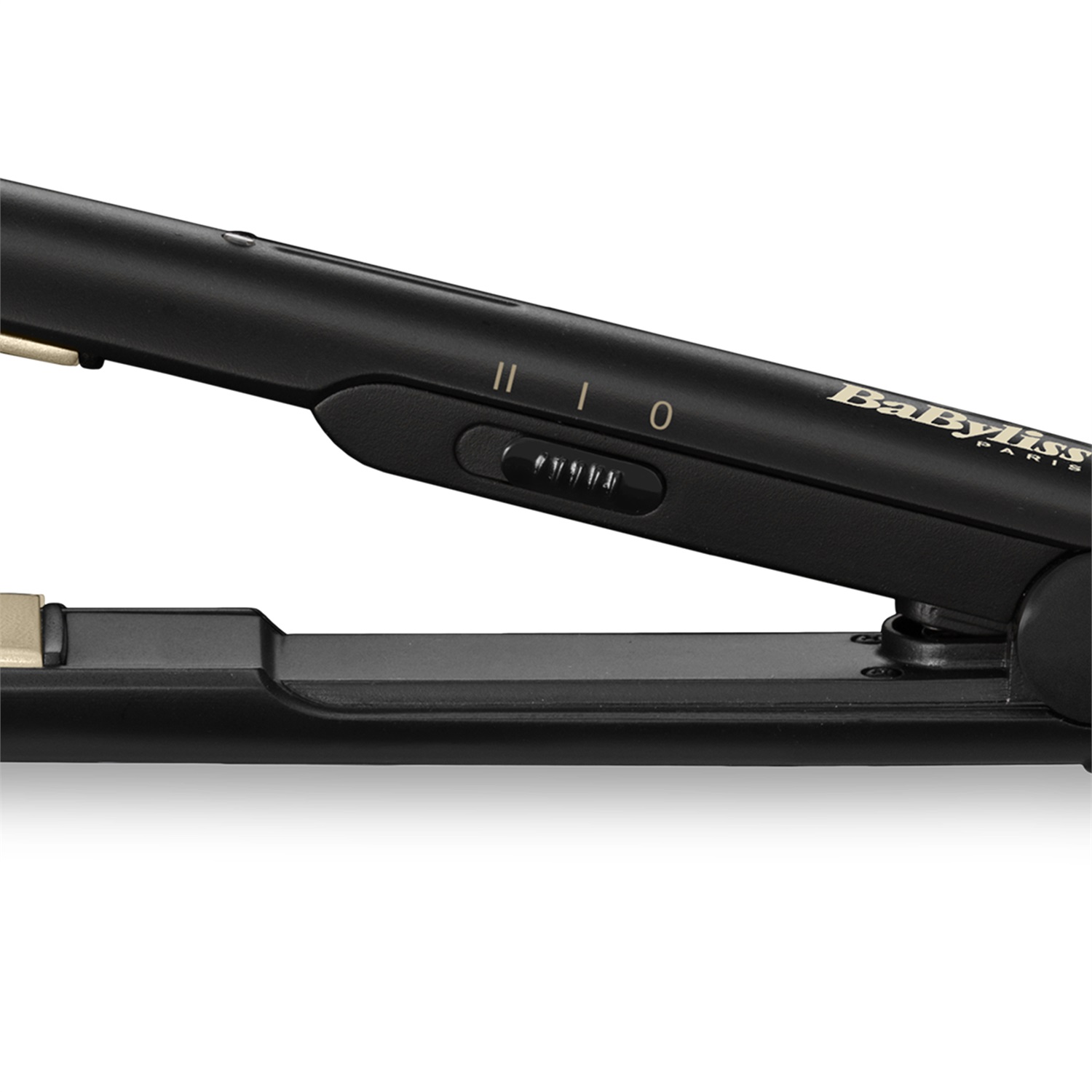 BaByliss ST089E Ceramic Straight 230 - Piastra per capelli lisciante in ceramica, 40W, 2 temperature (200°C e 230°C), riscaldamento rapido, multi-voltaggio, tappetino termo-resistente incluso, colore nero