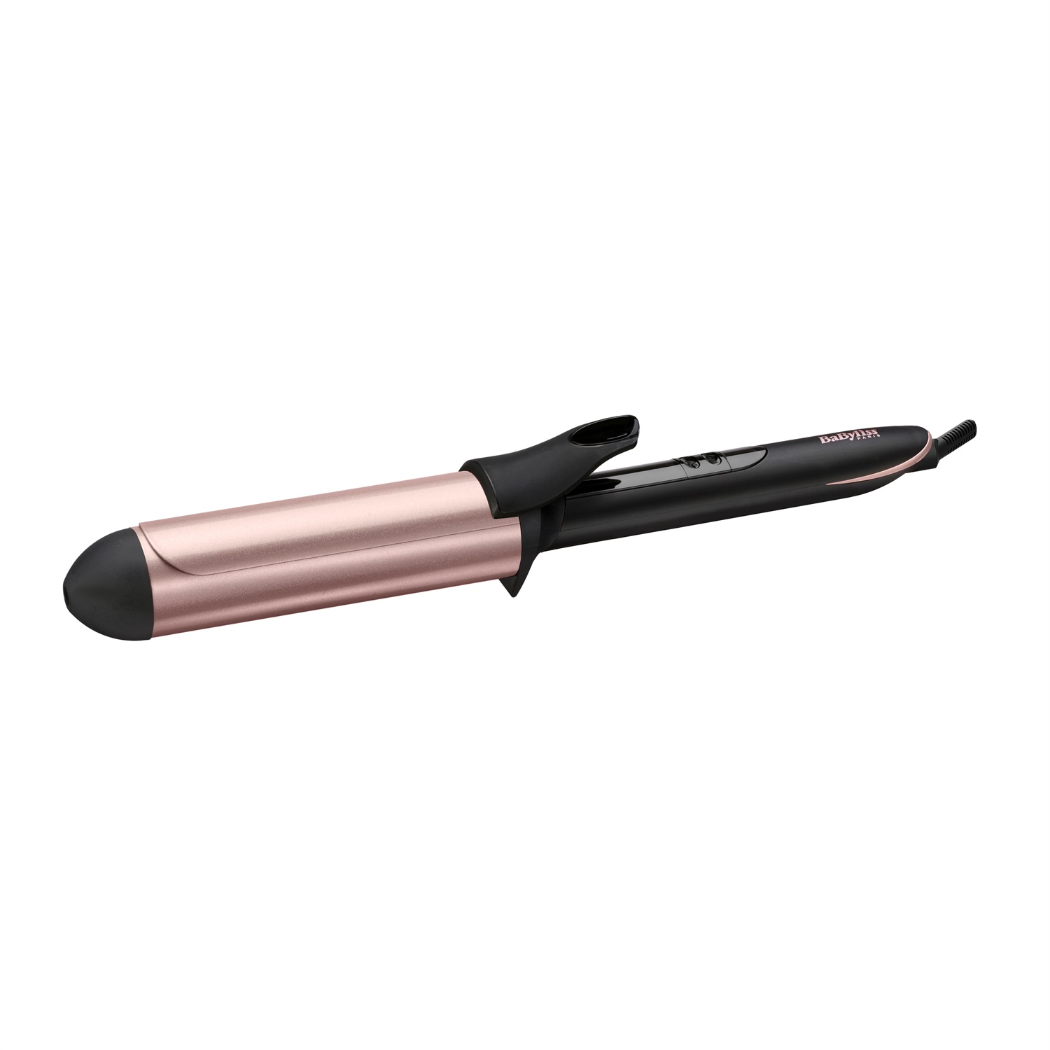 BaByliss C453E Ferro Arricciacapelli 38 mm Quartz Ceramic - 6 Temperature fino a 210°C, Riscaldamento Rapido, Cavo Lungo 2,5 m, Nero e Rosa