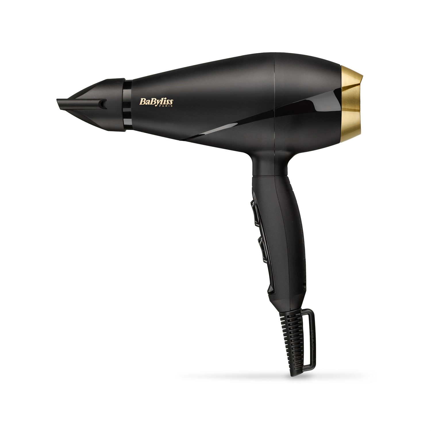 BaByliss 6704E Asciugacapelli Professionale 2000 W Nero e Oro con Motore CA