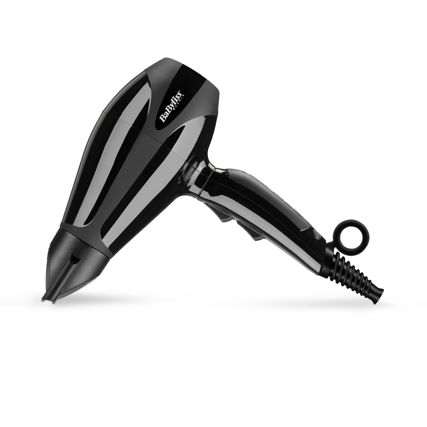 BaByliss Compact Pro 2400 Asciugacapelli Professionale 2400 W con Funzione Ionica Anti-Crespo - Nero