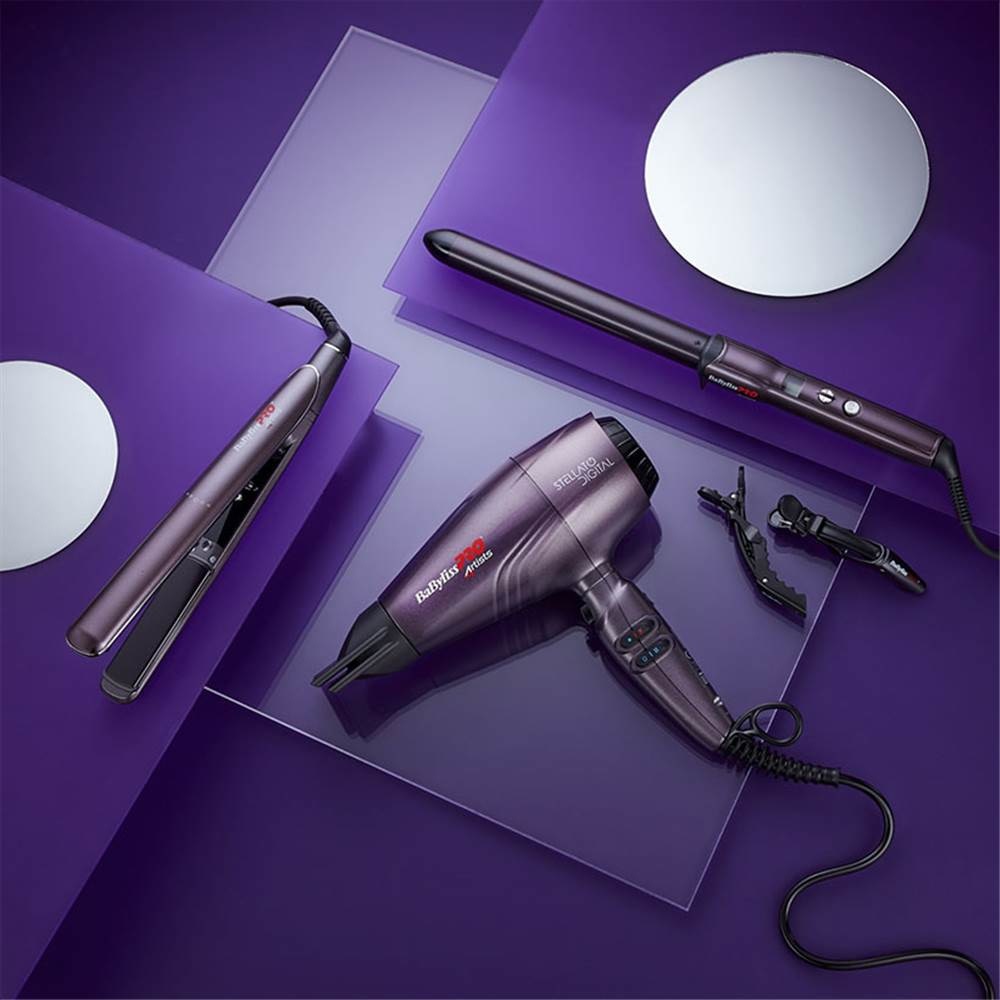 BaByliss PRO Stellato Digital BAB7500IE - Asciugacapelli Digitale 2400 W con Tecnologia Ionica