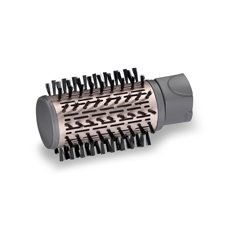 BaByliss AS960E Spazzola ad Aria Calda Rotante 1000W con Funzione Ionica Anti-Crespo, 4 Accessori, 2 Temperature e Tasto Aria Fredda - Rose Gold