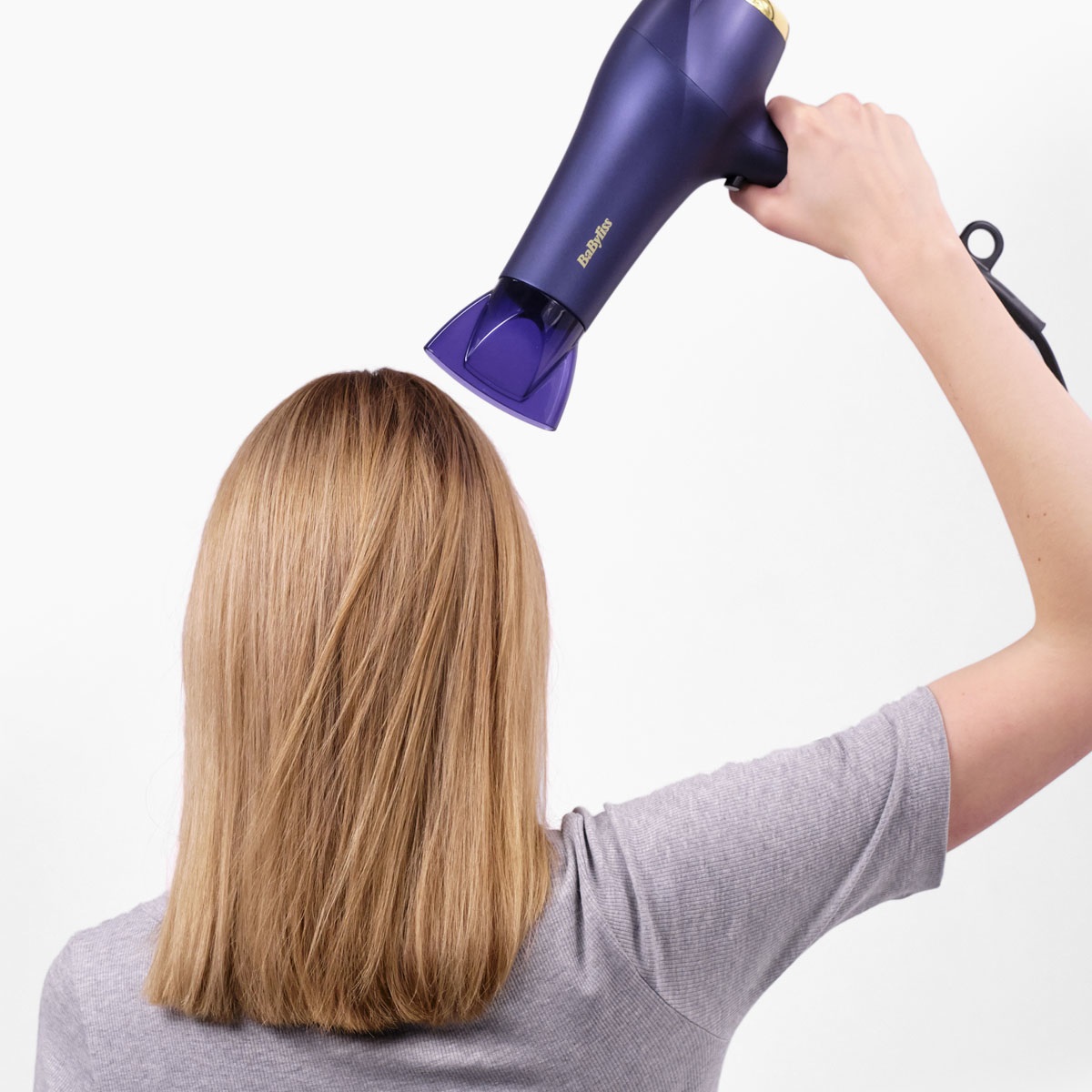 BaByliss 5781PE Asciugacapelli Midnight Luxe 2300W con Funzione Ionica Anti-Crespo, 3 Temperature e 2 Velocità, Colpo Aria Fredda e Filtro Rimovibile