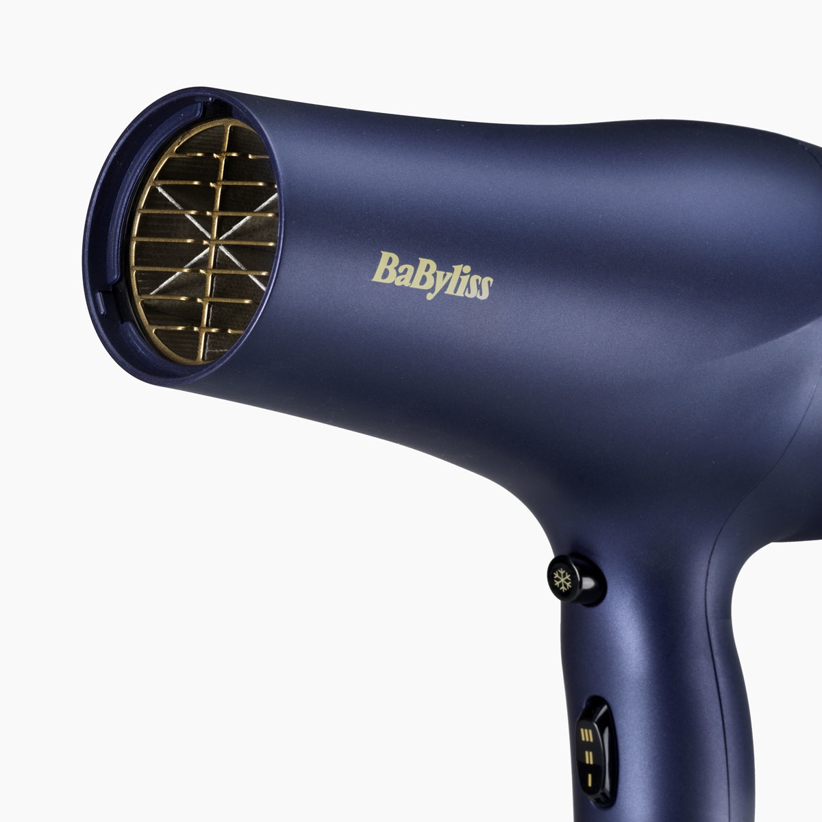 BaByliss 5781PE Asciugacapelli Midnight Luxe 2300W con Funzione Ionica Anti-Crespo, 3 Temperature e 2 Velocità, Colpo Aria Fredda e Filtro Rimovibile