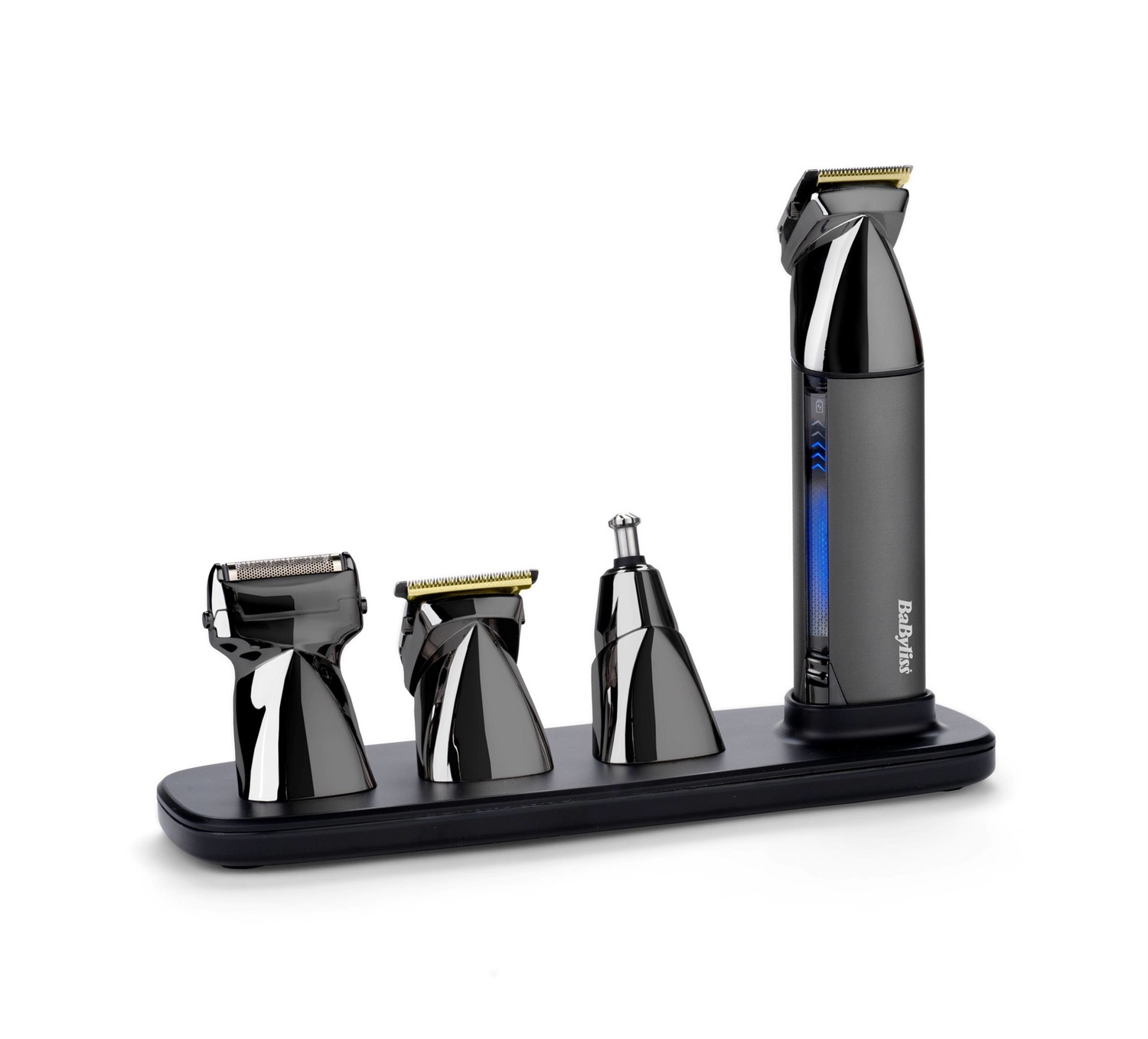 BaByliss MT991E Tagliacapelli e Regolabarba Nero Cromato - Ricaricabile, Wet & Dry, Autonomia 300 Minuti, Lama in Titanio