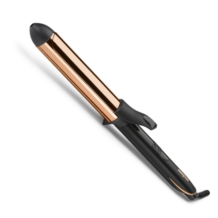 BaByliss C459E Titanium Brilliance Ferro Arricciacapelli 32mm con Tecnologia Advanced Ceramics, 6 Temperature fino a 210°C, Punta Termo-Isolante e Cavo Girevole da 2.5m