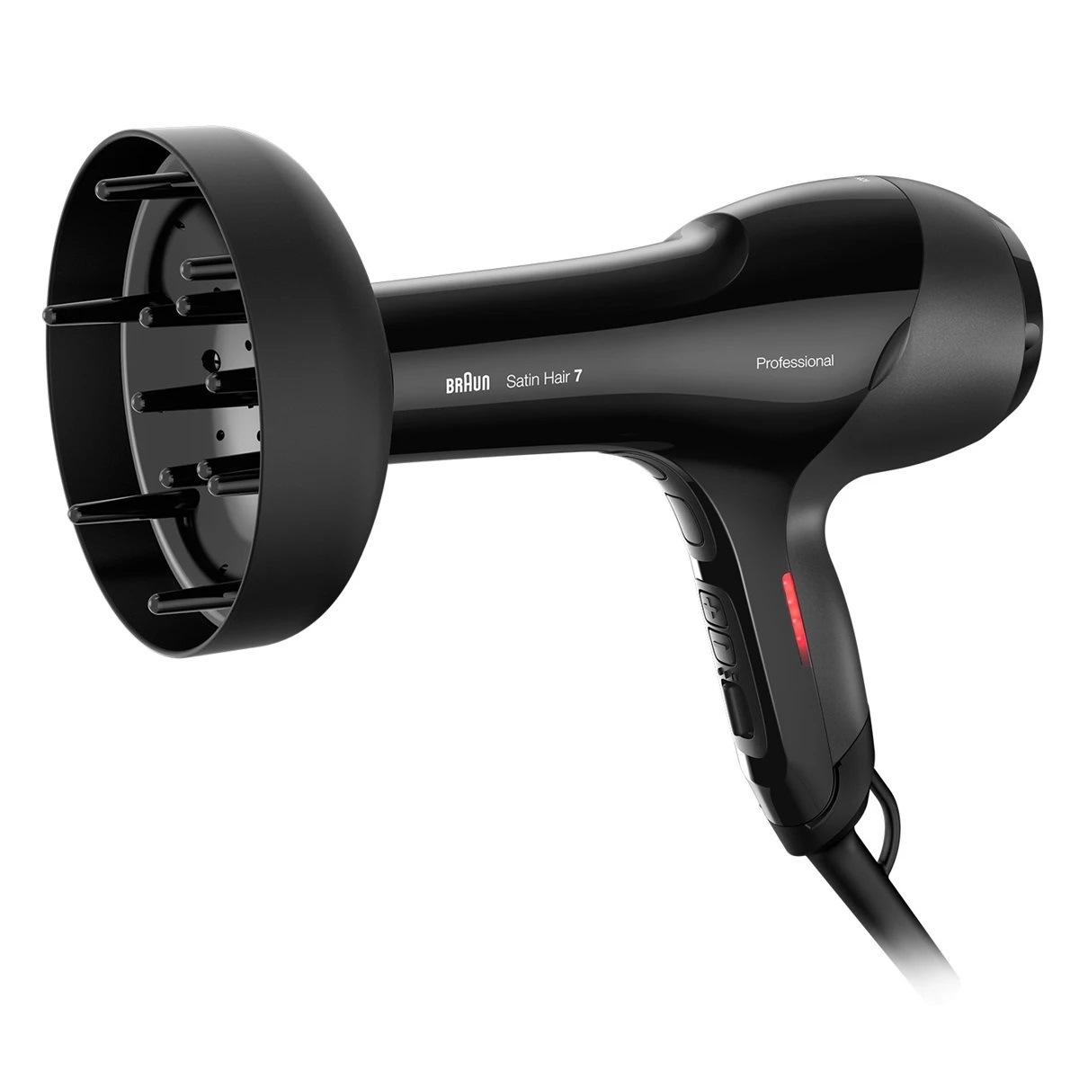 Braun Satin Hair 7 HD785 Asciugacapelli Professionale 2000 W Nero con SensoDryer e Sensore Termico