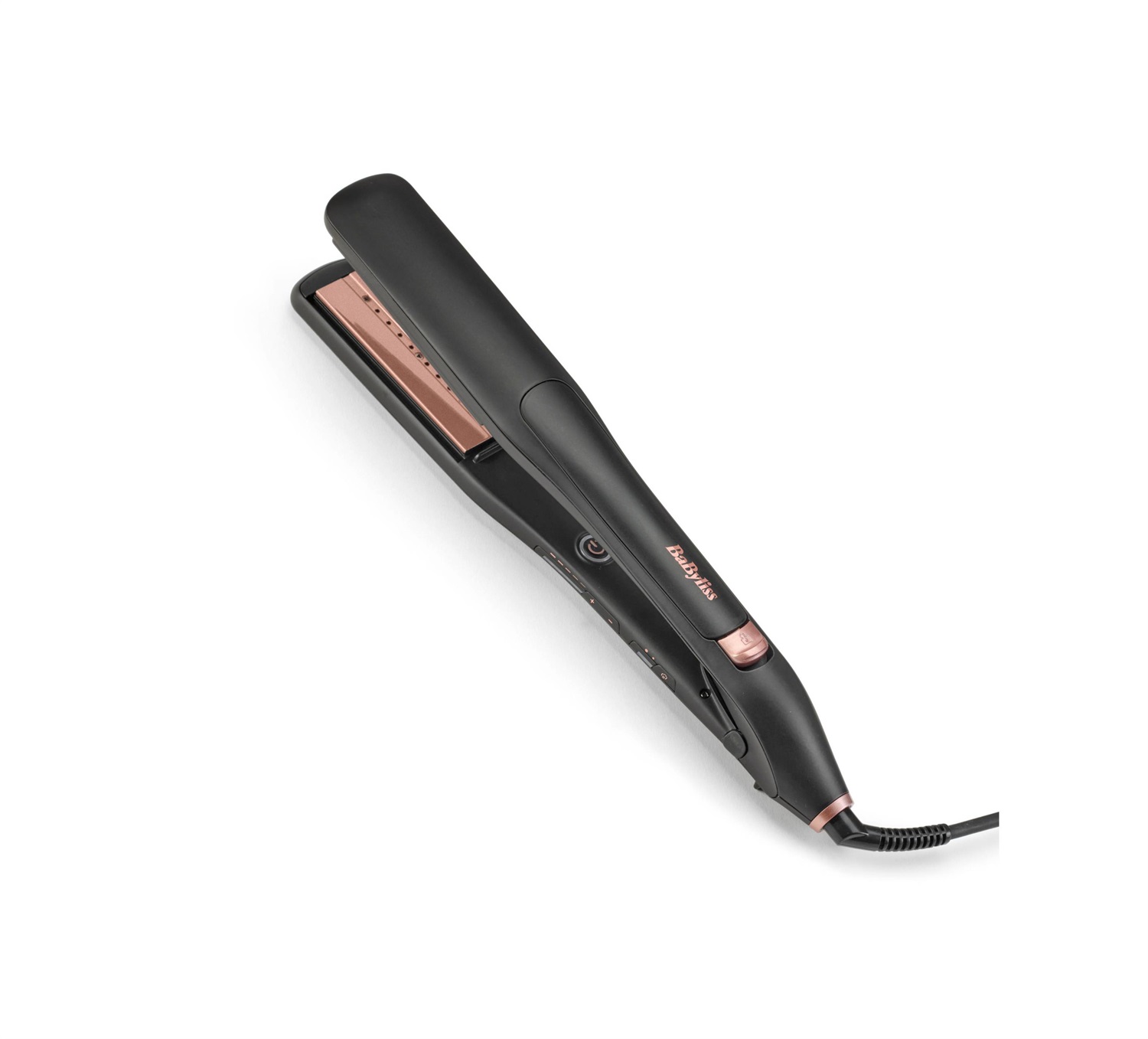 BaByliss ST596E Piastra per Capelli a Vapore Beige/Nero - Ceramica e Titanio, 170-210°C, 2,5 m
