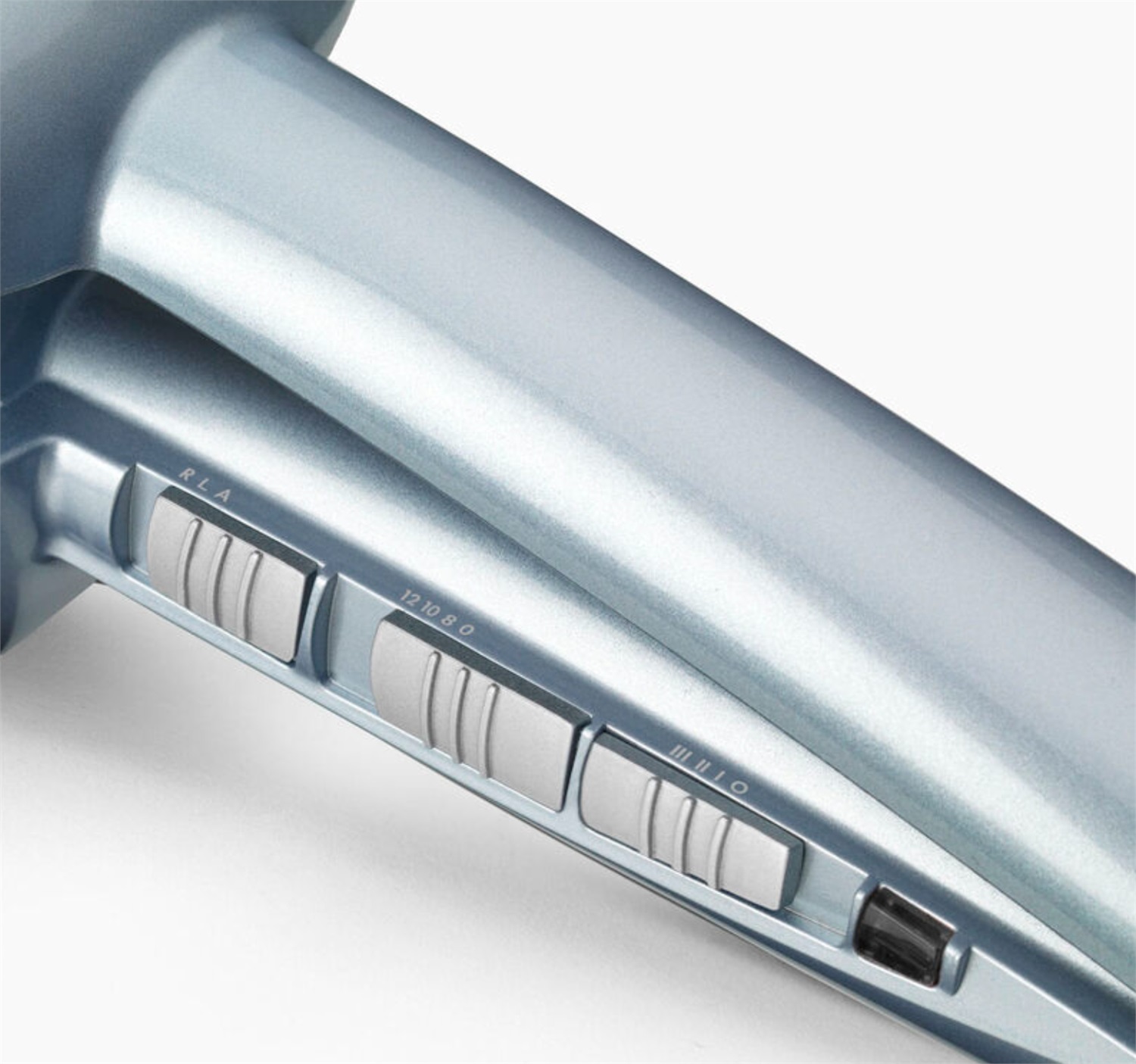 BaByliss C1700E Arricciacapelli Automatico Hydro Fusion ANTI FRIZZ - Temperatura 190-230° C, Cilindro in Ceramica, Colore Azzurro, Lunghezza Cavo 2,8 m