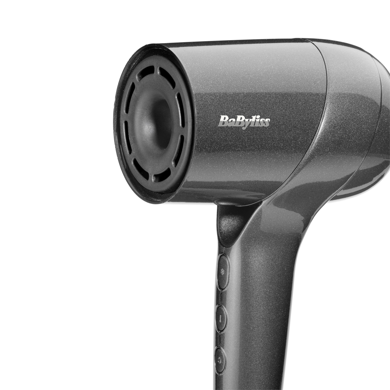 BaByliss Asciugacapelli Titanium Shine D6200E - 1600W, Ionico, Ergonomico, Compatto con Diffusore e 3 Impostazioni di Calore e Velocità