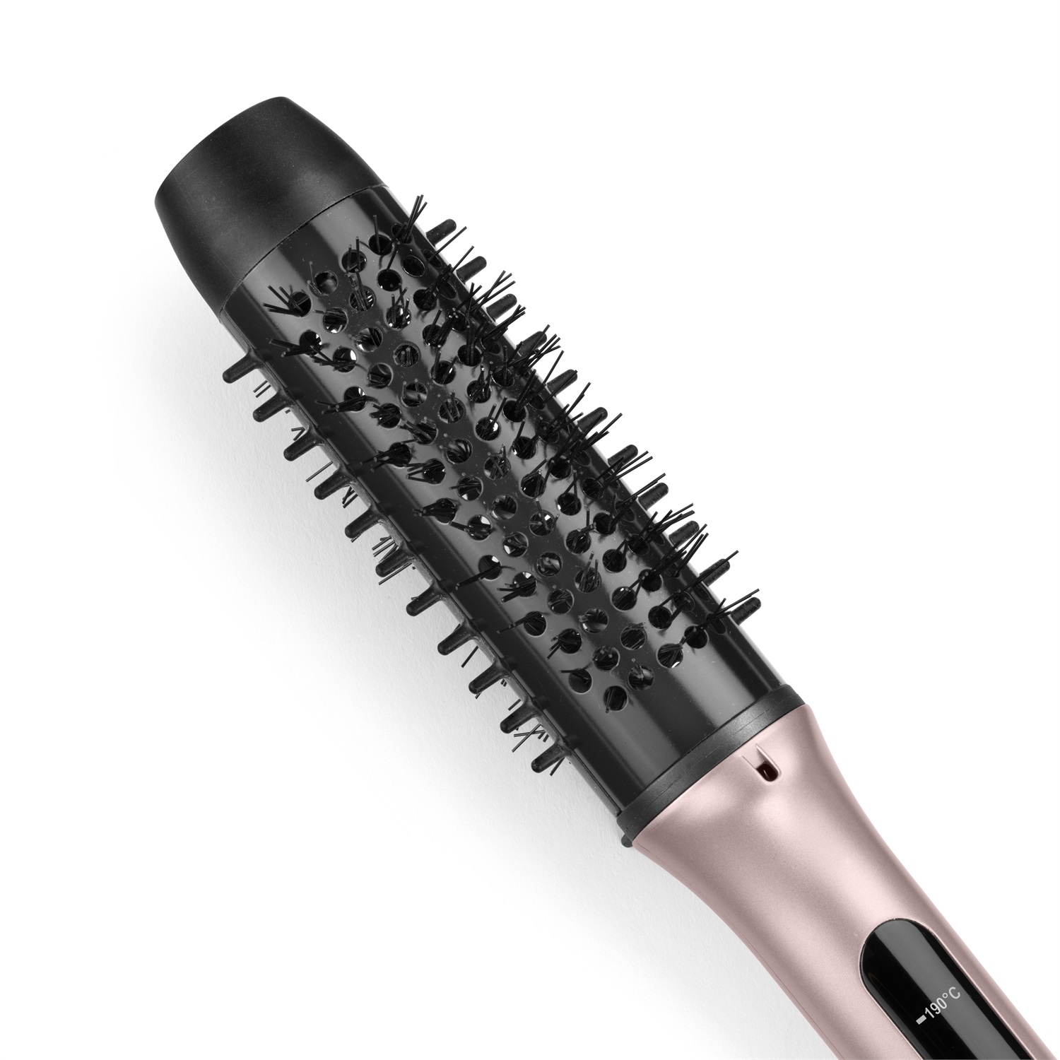 BaByliss Volume Boost HSB200E - Spazzola Termica Calda con Cilindro da 38mm, Ionico Anti-Crespo, 4 Impostazioni di Calore, Multi-Voltaggio, Rosa/Nero
