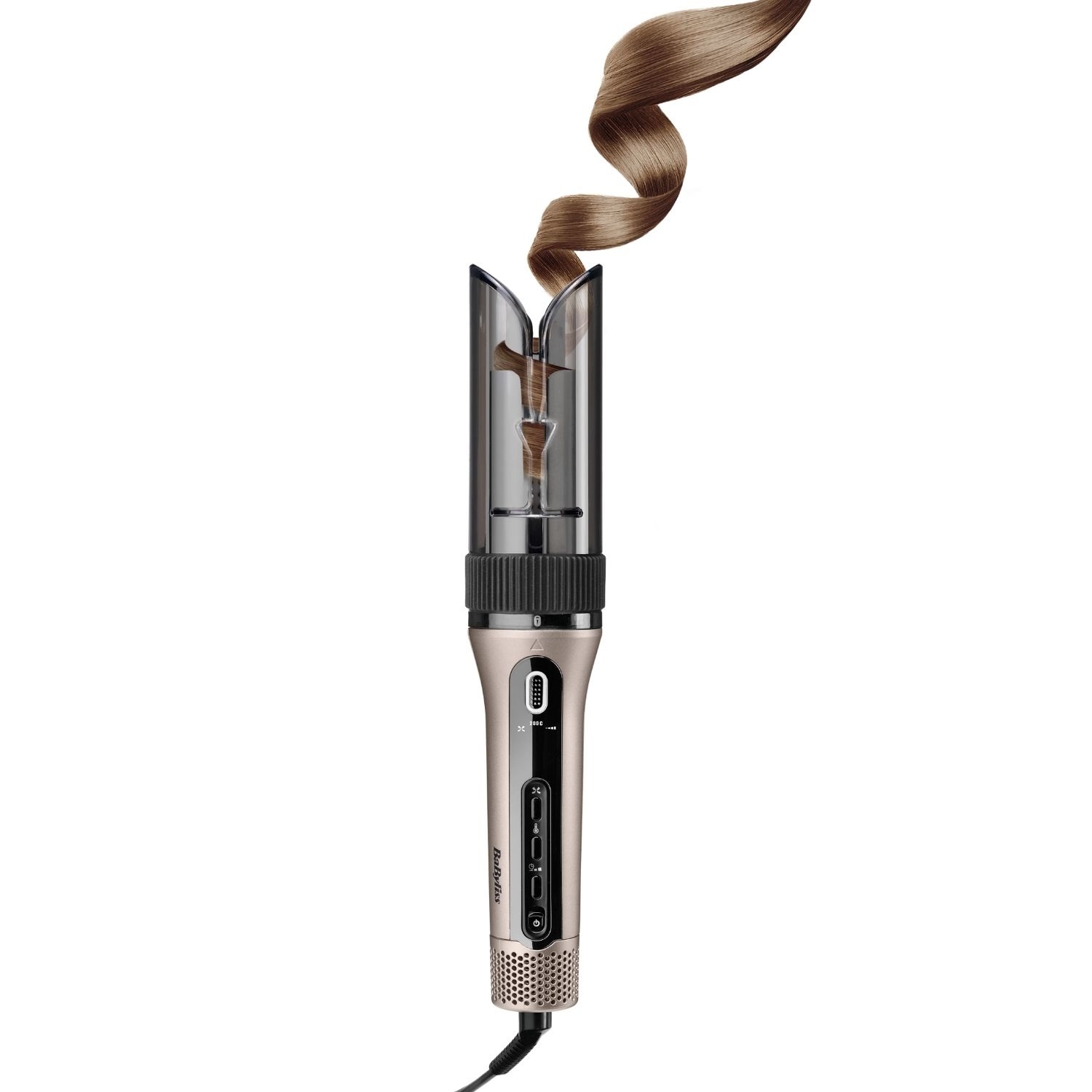 BaByliss C6688E Style Secret Air - Ferro Arricciacapelli in Ceramica con Tecnologia Auto-Curl, 265W, Beige
