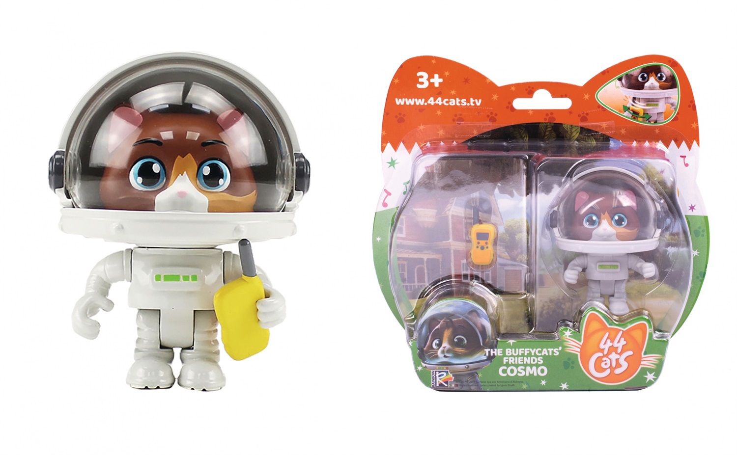 Smoby 44 Cats Cosmo - Personaggio articolato con tuta spaziale, altezza 7,7 pollici, per bambini dai 3 anni