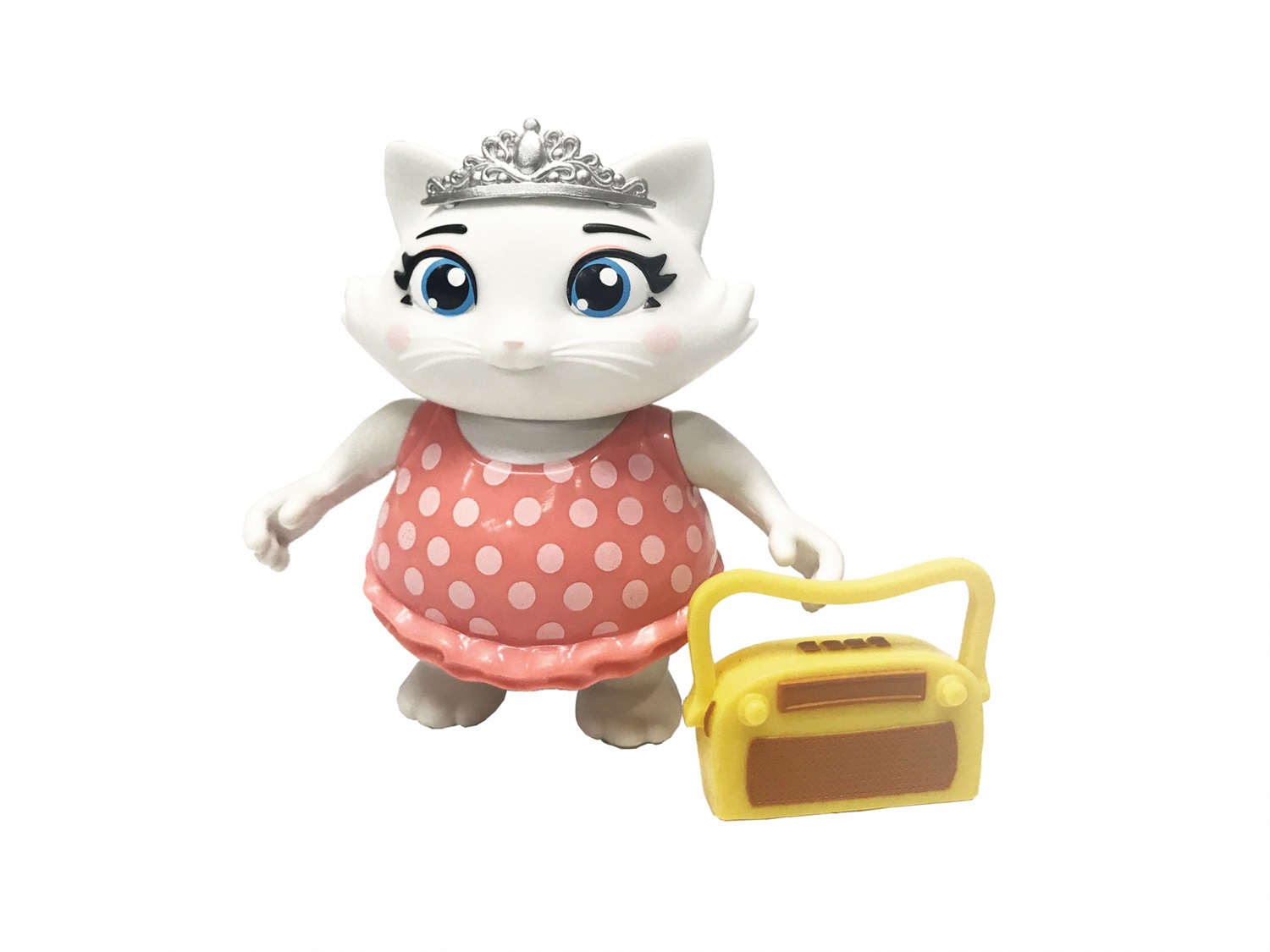 Smoby 44 Cats Figura Lola con Radio - Altezza 7-8 cm, Trasformazione da Garage a Clubhouse