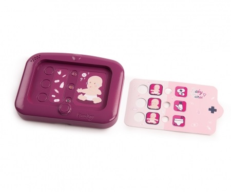 Smoby Baby Nurse Nursery Elettronica con Bambola Inclusa e 24 Accessori - Accessorio per Bambola Sicuro e Resistente