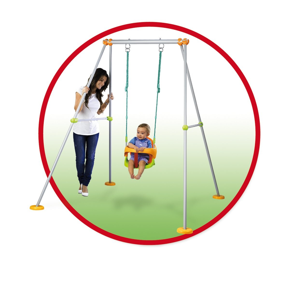 Smoby Altalena Plus con seggiolino evolutivo - mis. 158xh180 cm