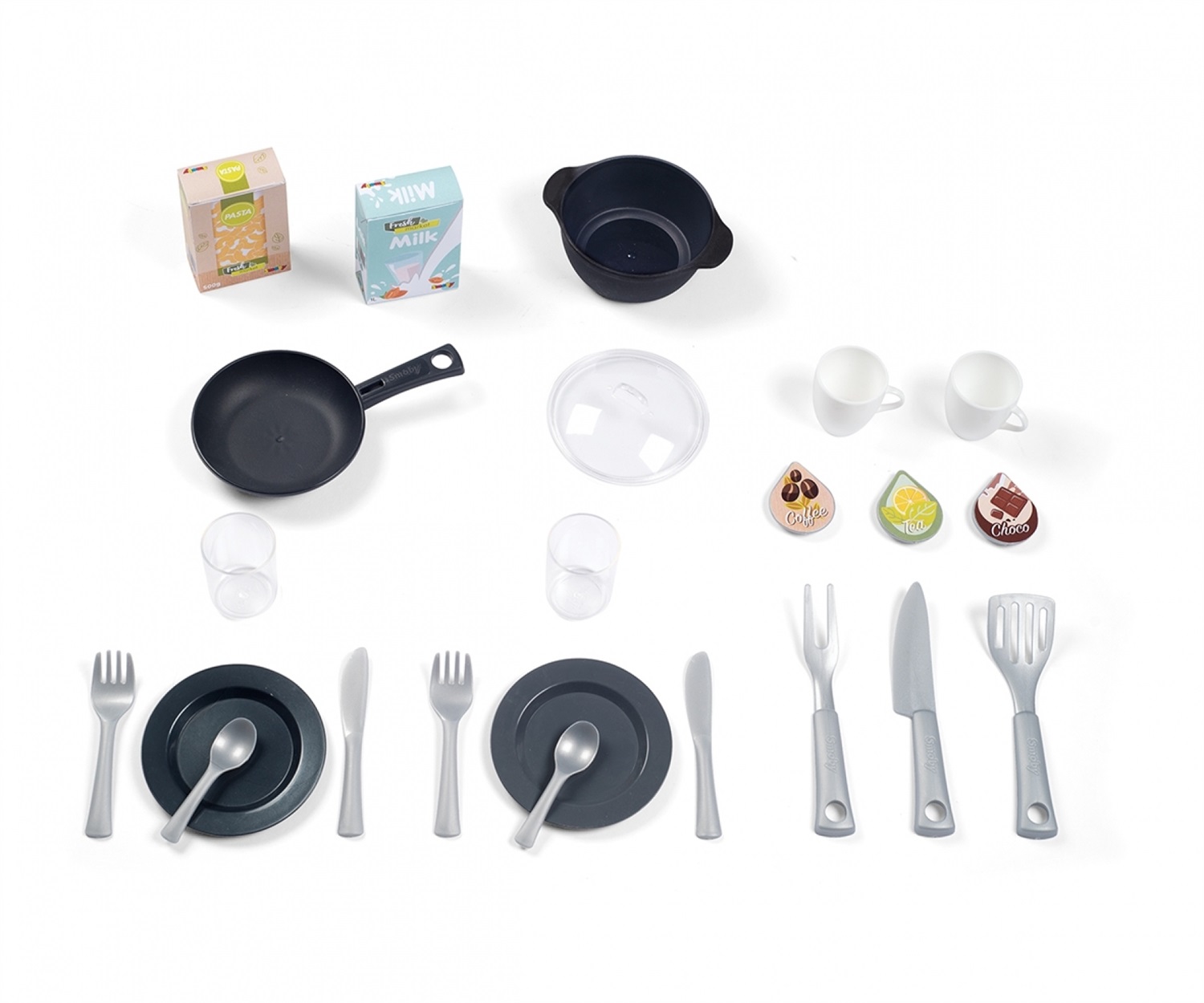 Smoby Cucina Bon Appetit - Gioco di Ruolo per Bambini con 23 Accessori, Design Moderno e Funzioni Elettroniche