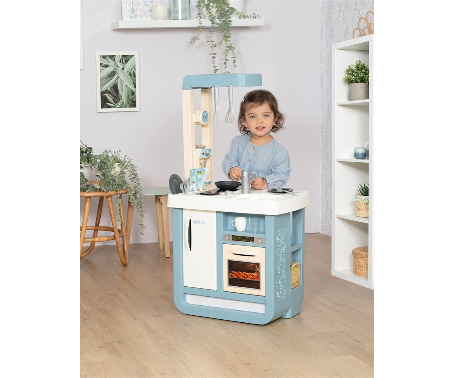 Smoby Cucina Bon Appetit - Gioco di Ruolo per Bambini con 23 Accessori, Design Moderno e Funzioni Elettroniche