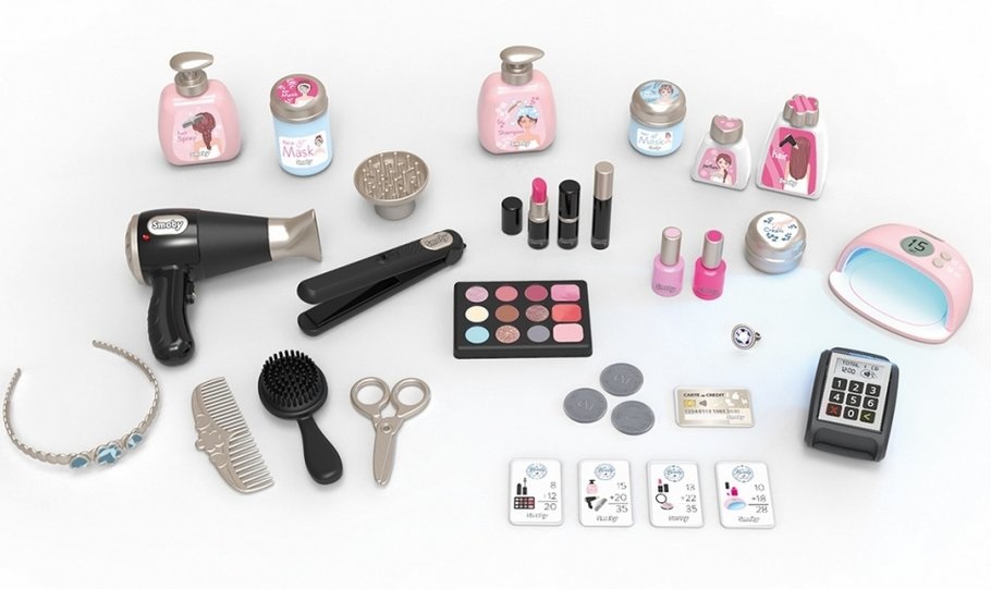 Smoby My Beauty Institute - Salone di bellezza con 32 accessori, per bambini dai 3 anni