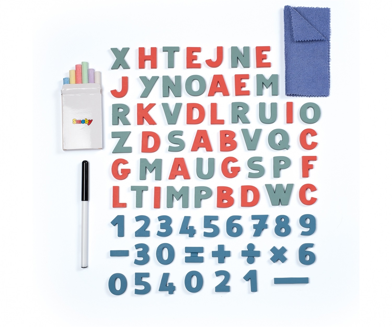 Smoby Lavagna in Legno Double-Face con Accessori - Doppia Superficie per Gessetti e Pennarelli Cancellabili